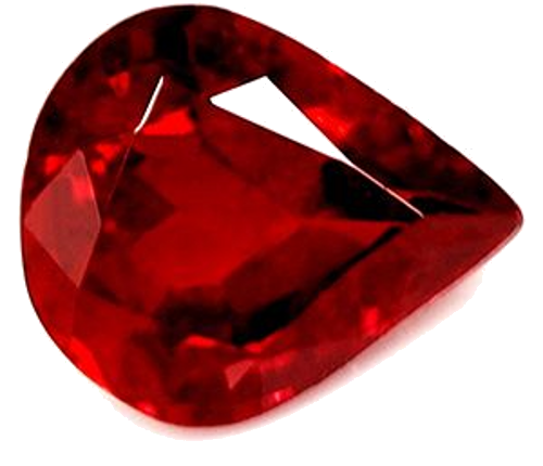0.57 carat RED Pear Rubinas (1)