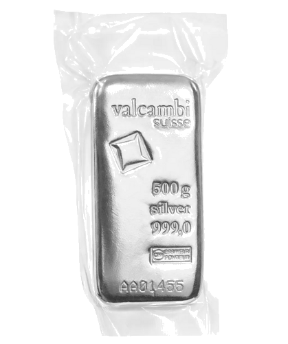 500 g Sidabro luitas Valcambi (Lietas) (3)
