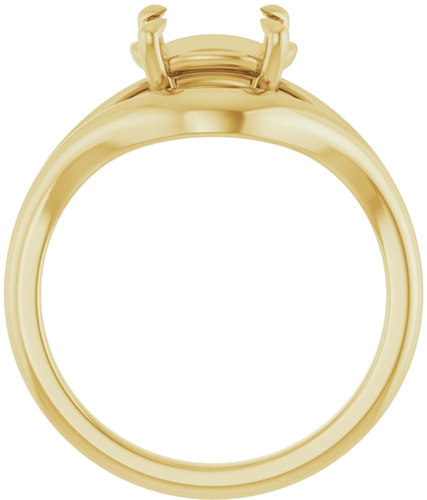 Sužadėtuvių Žiedas „Claw-Prong Solitaire“ 14k yellow gold Oval 9mm x 7mm (2)