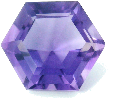 3.79 carat PURPLE STEP cut Hexagonal Amethyst (1)