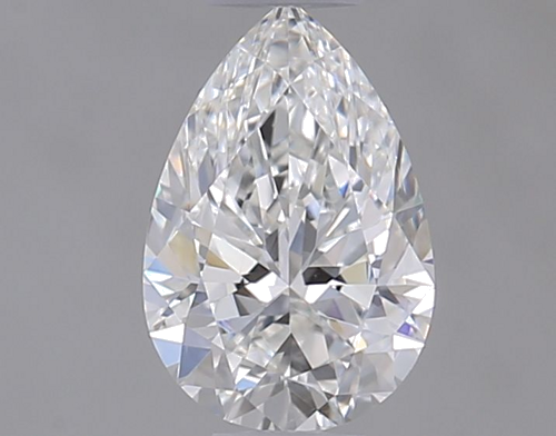 0.5 carat G-VS2 Natūralus Pear Deimantas (1)