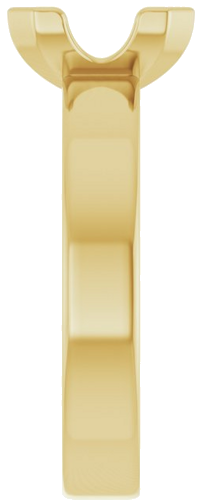 Sužadėtuvių Žiedas „Half-Bezel Solitaire“ 14k yellow gold Emerald 8mm x 6mm (4)