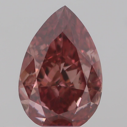 0.31 carat Fancy Deep Orangey Pink-SI1 Natūralus Pear Deimantas (1)