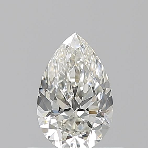 0.51 carat I-VVS1 Natūralus Pear Deimantas (1)