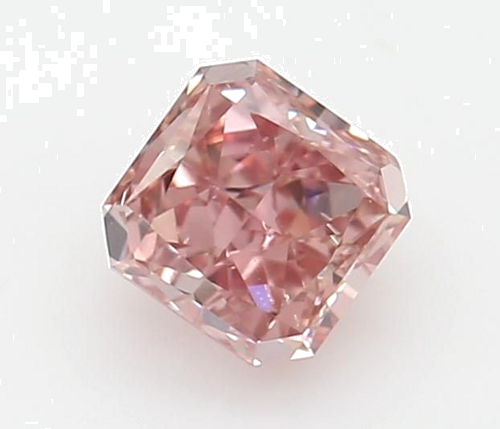 0.39 carat Fancy Intense Pink-SI2 Natūralus Radiant Deimantas (1)