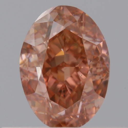 0.5 carat Fancy Brownish Orange-VS2 Natūralus Oval Deimantas (1)
