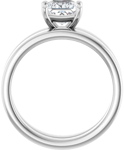 Sužadėtuvių Žiedas „Solitaire“ 950 Platinos Square 5.5mm (7)