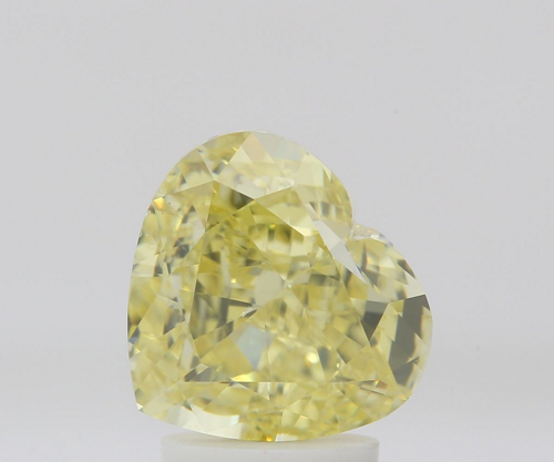 3.01 carat Fancy Intense Yellow-SI1 Natūralus Heart Deimantas (1)