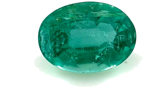 0.5 carat GREEN Oval Smaragdas (1)