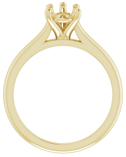 Sužadėtuvių Žiedas „Solitaire“ 585 Geltonojo Aukso Pear Shape 9mm x 6mm (2)