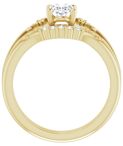 14K Yellow 7x5 mm Oval Solitaire Engagement Ring Mounting (7)