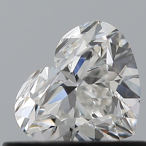 0.53 carat G-VVS1 Natūralus Heart Deimantas (1)
