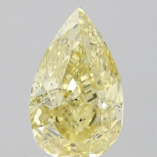 1.0 carat Fancy Brownish Greenish Yellow-SI2 Natūralus Pear Deimantas (1)