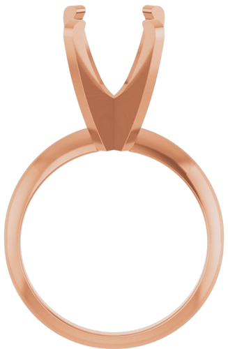 Sužadėtuvių Žiedas „Solitaire“ 585 Rožinis Aukso Oval 12mm x 10mm (2)