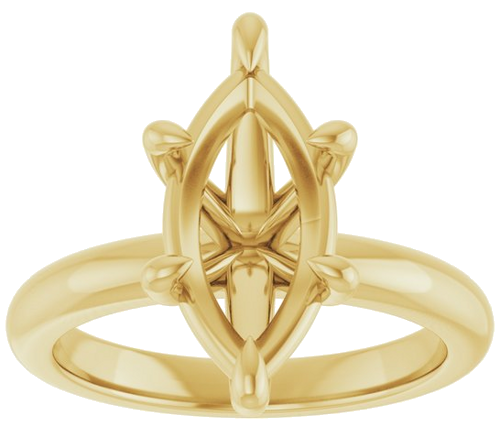 Sužadėtuvių Žiedas „Claw-Prong“ 14k yellow gold Marquise 14mm x 7mm (3)