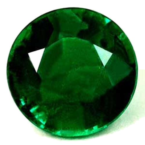 0.44 carat GREEN Round Smaragdas (1)