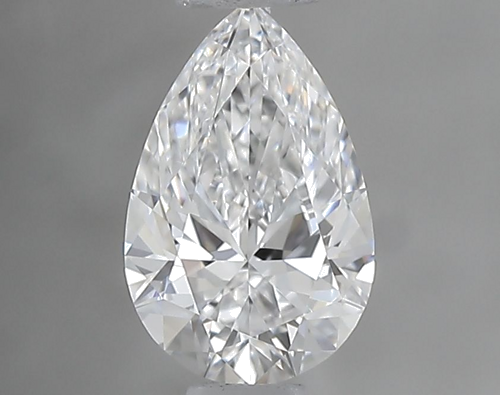 0.57 carat D-VVS2 Natūralus Pear Deimantas (1)