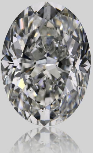 1.52 carat G-SI1 Natūralus Oval Deimantas (1)