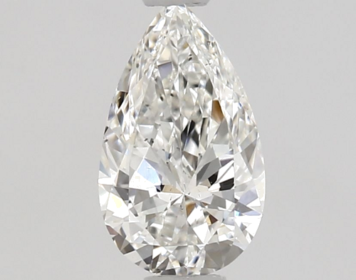 0.5 carat F-SI1 Natūralus Pear Deimantas (1)