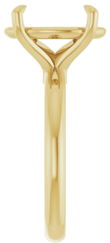 Sužadėtuvių Žiedas „Claw-Prong Euro Shank“ 14k yellow gold Oval 13mm x 11mm (4)