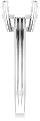 Sužadėtuvių Žiedas „Solitaire“ 14k white gold Round 8.8mm (4)