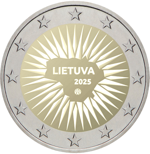 2025 Lietuva Aizsardzība 2 eiro BU monēta (3)