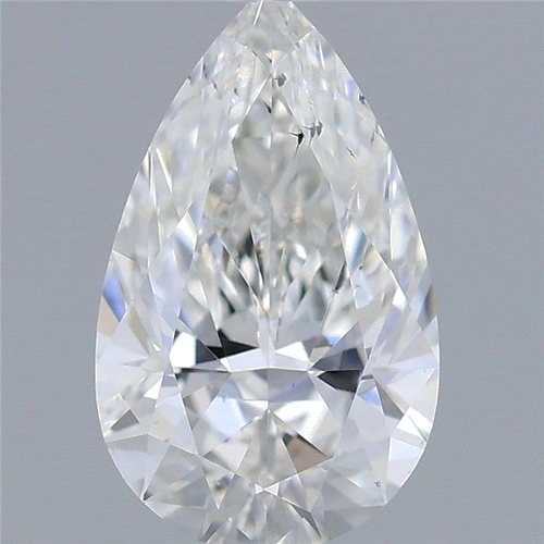 0.5 carat G-SI1 Natūralus Pear Deimantas (1)