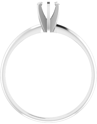 Sužadėtuvių Žiedas „Claw-Prong Solitaire“ 14k white gold Round 4.1mm (2)