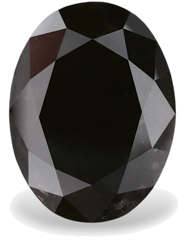 7.89 carat Fancy Black-VVS2 Natūralus Oval Deimantas (1)