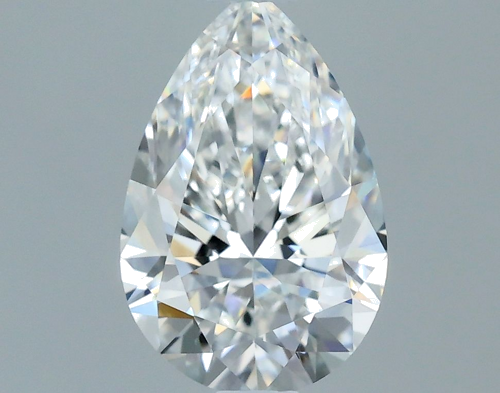 0.7 carat E-VS1 Natūralus Pear Deimantas (1)