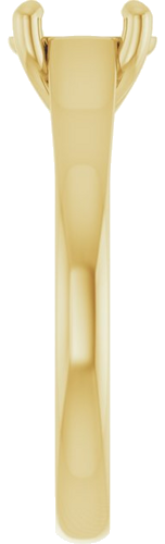 14K Yellow 7x5 mm Oval Solitaire Engagement Ring Mounting (4)