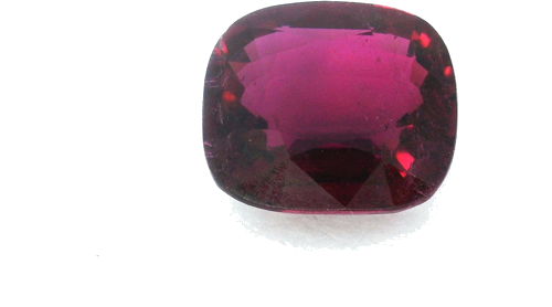 7.09 carat RED Cushion Tourmaline (1)