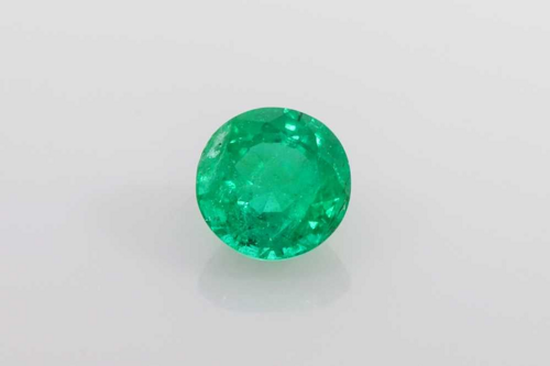 0.25 carat GREEN Round Smaragdas (1)