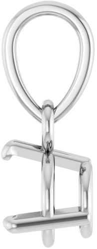 Pakabukas „Round 3-Prong“ 14k white gold Round 5mm (3)