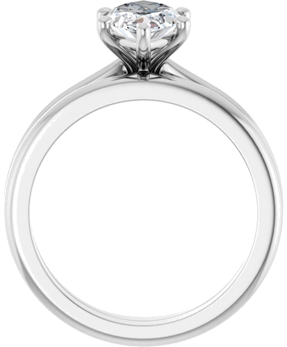 Sužadėtuvių Žiedas 14k white gold Marquise 12mm x 6mm (7)
