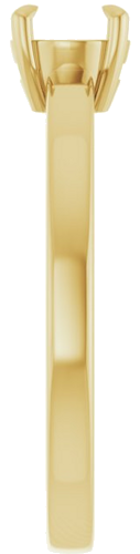 Sužadėtuvių Žiedas „Claw-Prong Solitaire“ 10k yellow gold Round 5.2mm (4)