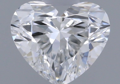 0.52 carat E-VVS1 Natūralus Heart Deimantas (1)