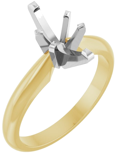Sužadėtuvių Žiedas „Solitaire“ 14k yellow/white gold Marquise 9.5mm x 5mm (1)