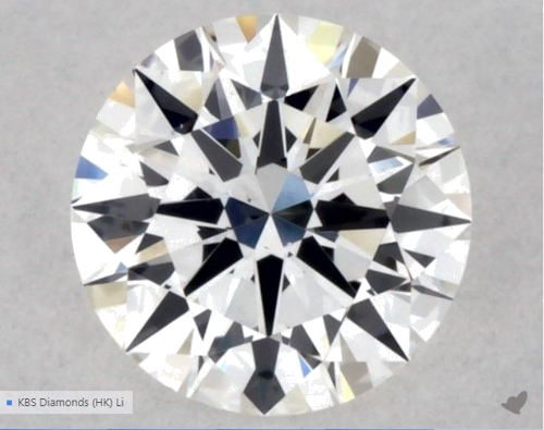 0.5 carat F-VS1 Excellent cut Natūralus Round Deimantas (1)