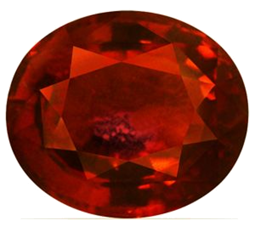 7.2 carat ORANGE Oval Garnet (1)