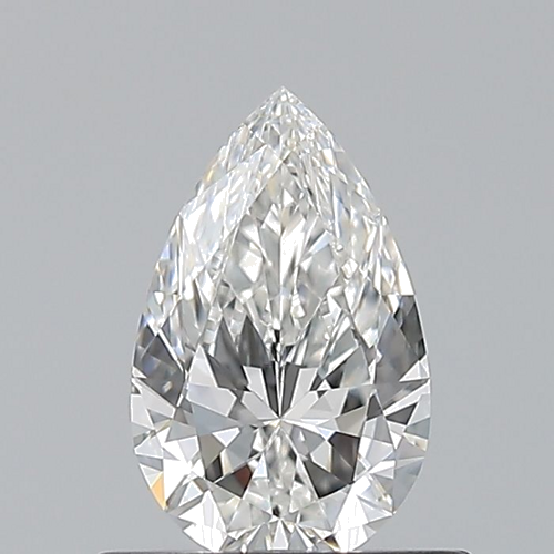 0.56 carat F-VVS2 Natūralus Pear Deimantas (1)