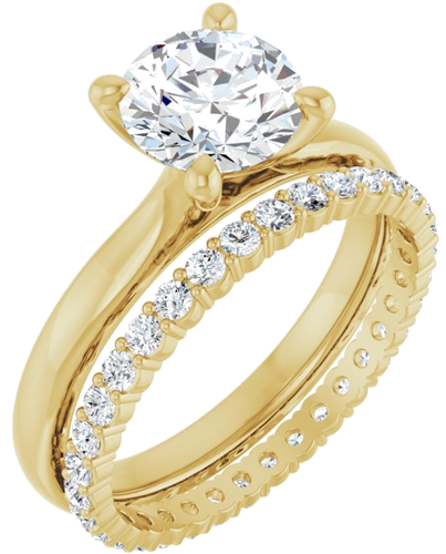 Sužadėtuvių Žiedas „Solitaire“ 585 Geltonojo Aukso Round 7.4mm (6)