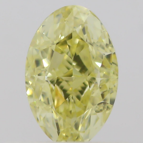 0.45 carat Fancy Yellow-VVS1 Natūralus Oval Deimantas (1)