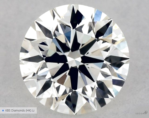 0.5 carat H-VVS2 Excellent cut Natūralus Round Deimantas (1)