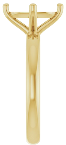 Sužadėtuvių Žiedas 14k yellow gold Elongated Cushion 9mm x 7mm (4)