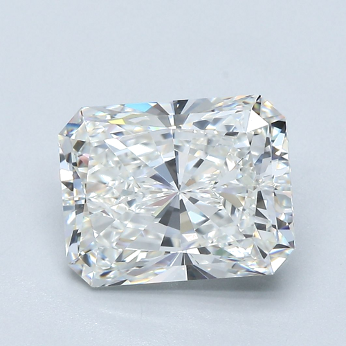 3.54 carat H-VVS2 Natūralus Radiant Deimantas (1)