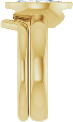 Sužadėtuvių Žiedas „Bezel-Set Solitaire“ 10k yellow gold Marquise 12mm x 6mm (9)