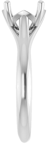 Sužadėtuvių Žiedas „Solitaire“ 585 Baltojo Aukso Round 8mm (4)