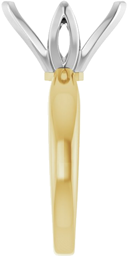 Sužadėtuvių Žiedas „V-End Tulipset® Solitaire“ 14k yellow/white gold Marquise 12mm x 6mm (4)