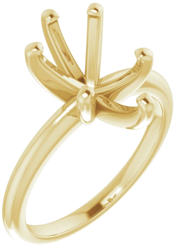 Sužadėtuvių Žiedas „Solitaire“ 585 Geltonojo Aukso Pear Shape 12mm x 8mm (1)